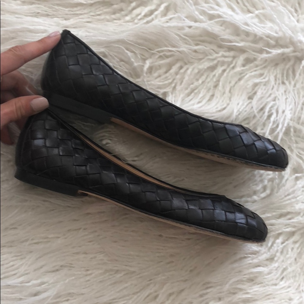 Cole Haan Collection Brown Weave Leather Flats